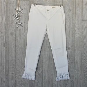 Blank NYC Jeans White Superfray Crop Skinny Sz 30